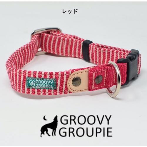 首輪 犬 中型犬用 Mサイズ 【 ヒッコリー 】 オーダーメイド ダブルD