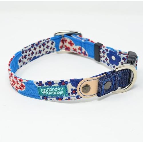 首輪 犬 小型犬 Sサイズ 【 花柄プリント 】 オーダーメイド