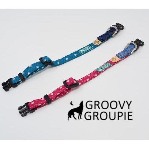 首輪 超小型犬 やわらか【 XXS15cm から 1キロ以下 対応 】 水玉