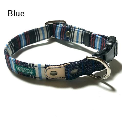 首輪 犬 中型犬用 Mサイズ 【 マルチストライプ 】 オーダーメイド