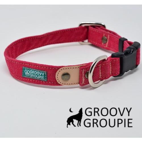 首輪 犬 小型犬 Sサイズ 【 デニム ツイル 1色 】 オーダーメイド