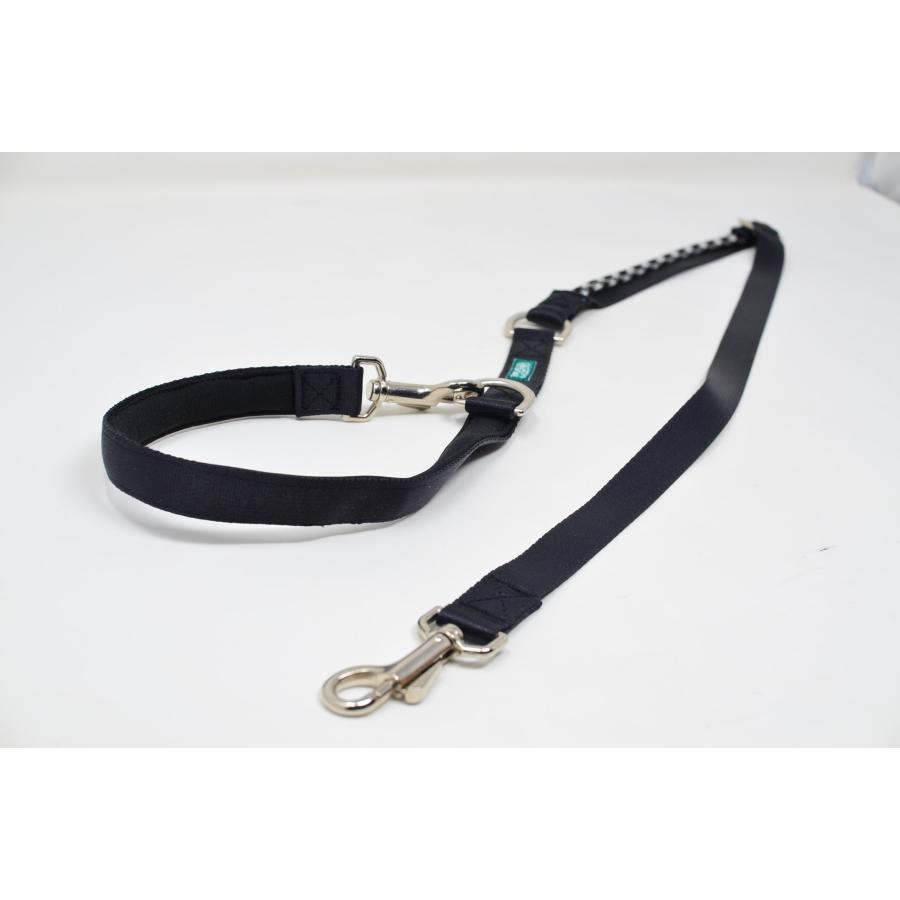 犬用リード 【 アクリルdiamond デニム 】 3way長さ調節 カフェリード