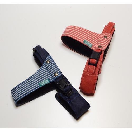 ヒッコリー&デニム クイックハーネス【小型犬用Sサイズ】 柔らか