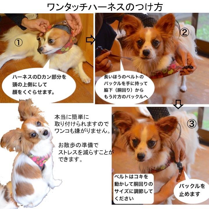 【大型犬用Lサイズ】ダルメシアンプリント　クイックハーネス　柔らかクッション付き　セミオーダーでピッタリサイズ｜groovygroupie｜10