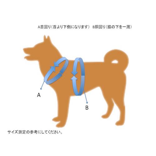 装着簡単！【花プリント＆デニム＋レザー】安心のワンタッチハーネス