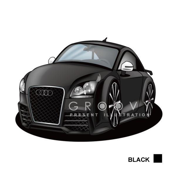 車好き プレゼント アウディ TT 車 イラスト A4版フレーム グルービー