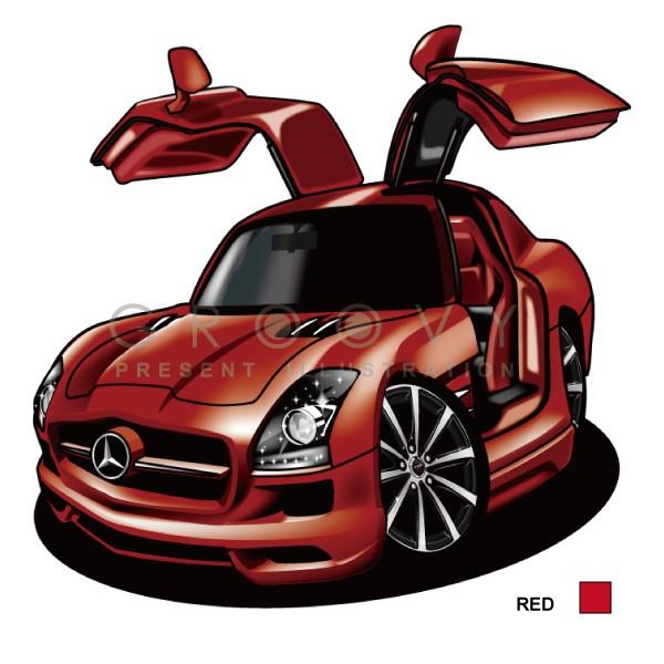 メルセデス ベンツ Sls Class Amg 車 イラスト 版 グルービー Mercedes Benz W 245 ステッカーも追加ok パーツ グッズ アクセサリー Ben Smgsls black 車イラストの専門店 Groovy 通販 Yahoo ショッピング