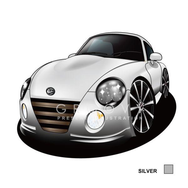 車好き プレゼント ダイハツ コペン 車 イラスト 2L版 グルービー 