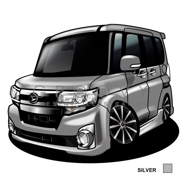 車好き プレゼント ダイハツ タント カスタム LA600S ver2 車 ポスター