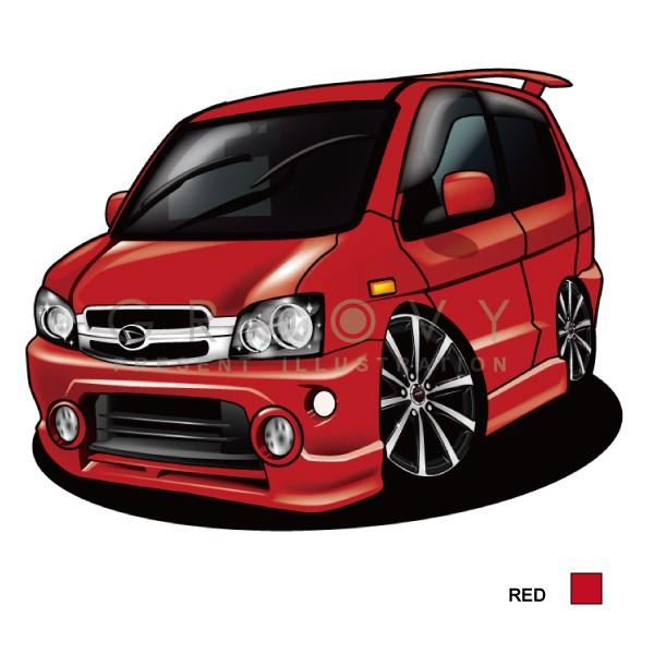 車好き プレゼント ダイハツ テリオス キッド 車 イラスト 2L版