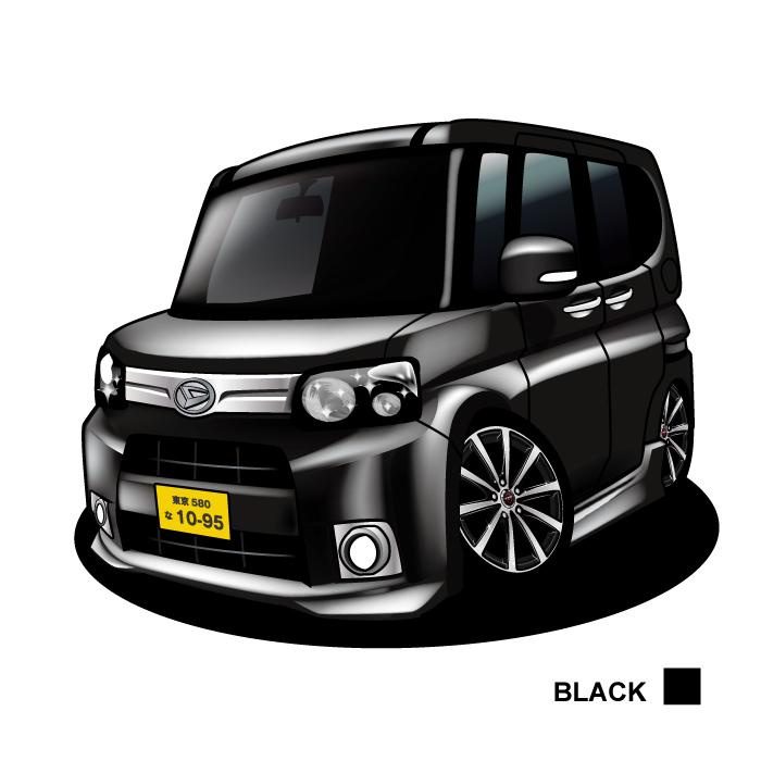 車好き プレゼント ダイハツ タント Gスペシャル L375-385 車 イラスト 