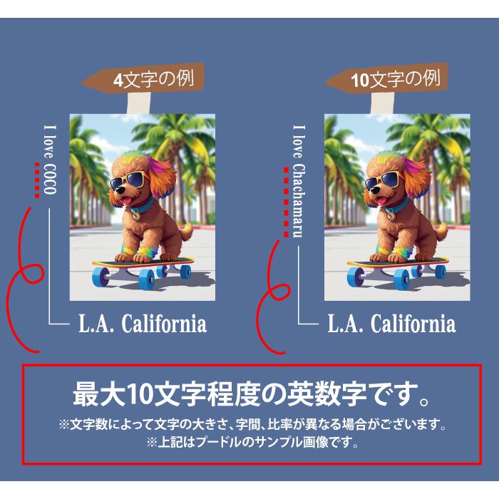 愛犬 名入れ Tシャツ 犬 トイプードル アプリコット プードル 選べる