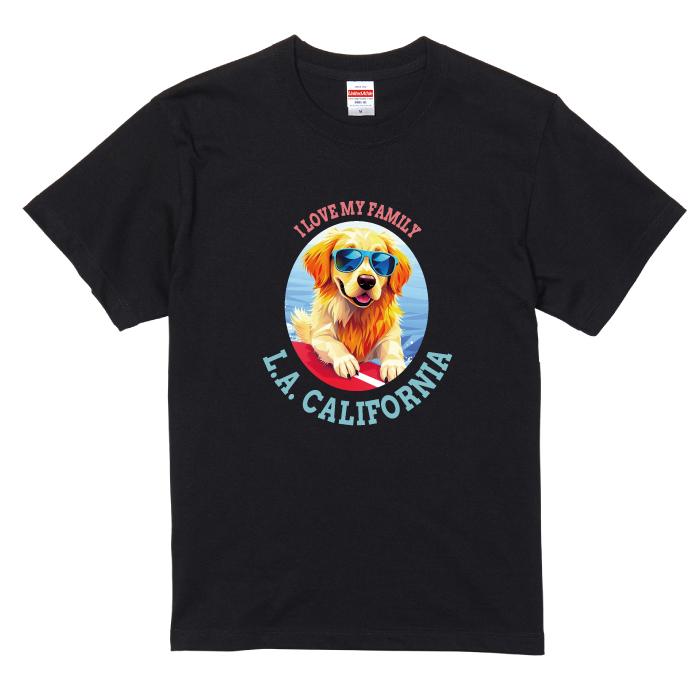 愛犬 Tシャツ 犬 ゴールデンレトリバー ゴールデン サーフィン