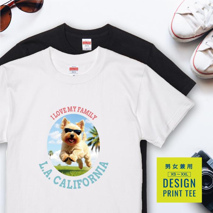 愛犬 Tシャツ 犬 スコティッシュテリア ウィートン 散歩 西海岸