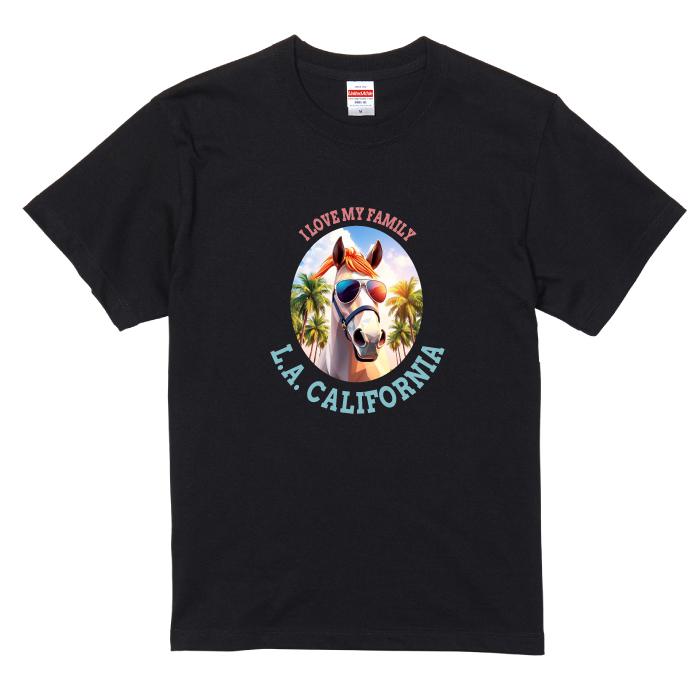 United Athle（ユナイテッドアスレ） 馬 動物 Tシャツ 半袖 うま ウマ