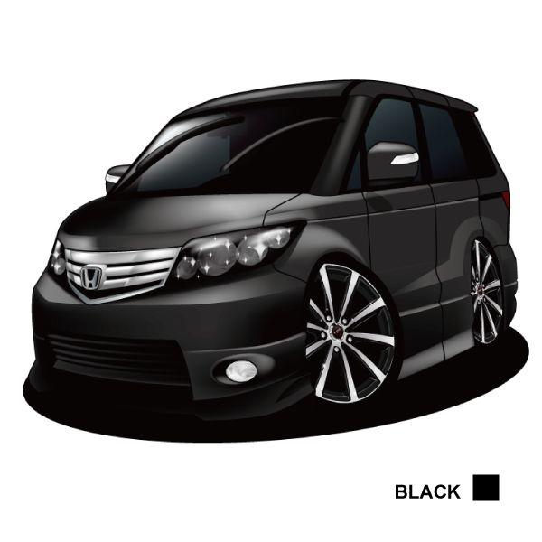 車好き プレゼント ホンダ エリシオン プレステージ 車 イラスト A4版