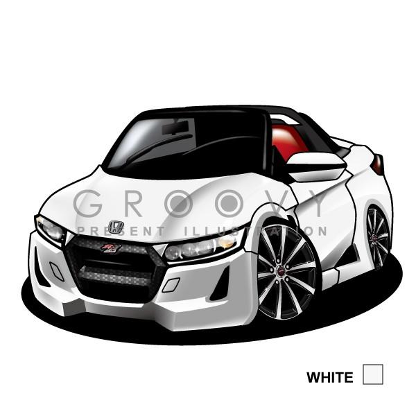 ホンダ S660 Mugen Ra 車 イラスト 2l版 グルービー 無限 ステッカーも追加ok パーツ グッズ アクセサリー Hon S660mugenra 2l 車イラストの専門店 Groovy 通販 Yahoo ショッピング