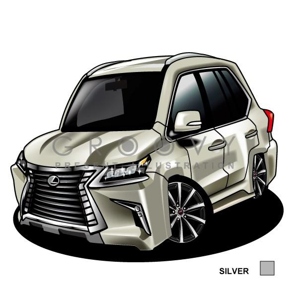 レクサス Lx570 車 イラスト 版高級フレーム グルービー Lexus ステッカーも追加ok パーツ グッズ アクセサリー Lex Lx570 車イラストの専門店 Groovy 通販 Yahoo ショッピング