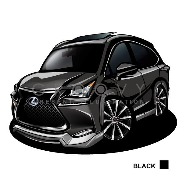 車好き プレゼント レクサス NX 車 イラスト 2L版 グルービー LEXUS lexus アート パーツ オーナー グッズ ギフト アクセサリー｜groovys｜02