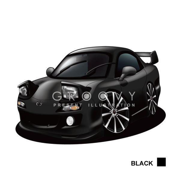 車好き プレゼント マツダ RX7 FD3S 車 イラスト A4版フレーム グルービー ｆｄ3ｓ アート パーツ オーナー グッズ ギフト アクセサリー |  | 01