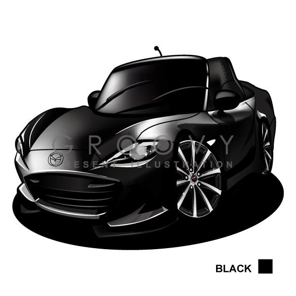 車好き プレゼント マツダ ロードスター ND 車 イラスト 2L版