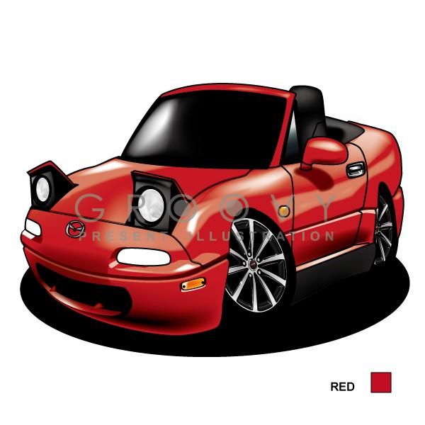 車好き プレゼント マツダ ロードスター Na 車 イラスト 版高級フレーム グルービー Mazda Roadster ステッカーも追加ok パーツ グッズ アクセサリー Maz Roadsterna 車イラストの専門店 Groovy 通販 Yahoo ショッピング