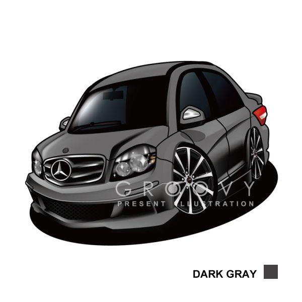 車好き プレゼント メルセデス ベンツ C クラス 車 イラスト A4版高級