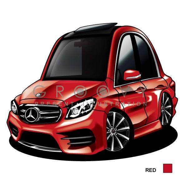 車好き プレゼント メルセデス ベンツ E クラス W213 車 イラスト A4版