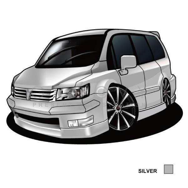 MITSUBISHI　シャリオグランディスGRANDIS 　ぬいぐるみ 車好き プレゼント 三菱 シャリオ グランディス 車 イラスト 2L版
