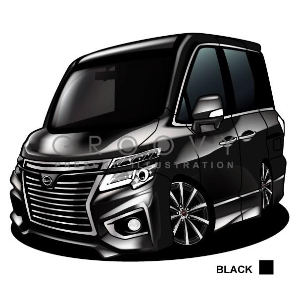 車好き プレゼント 日産 エルグランド E52 車 イラスト 2L版