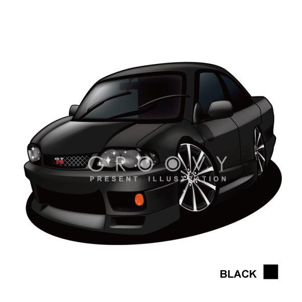 車好き プレゼント 日産 スカイライン R33 車 イラスト 2L版