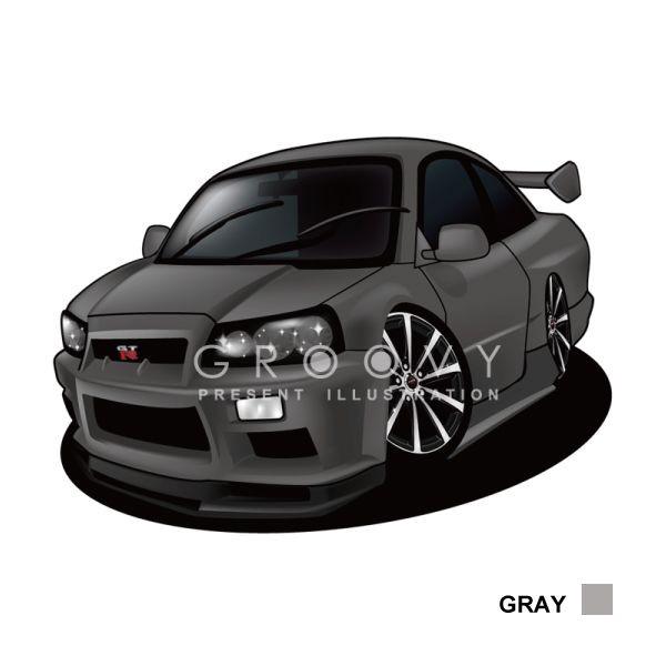 車好き プレゼント 日産 スカイライン R34 車 ポスター カレンダー