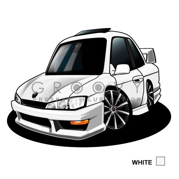 日産 シルビアs14 車 イラスト 版 グルービー Nissan ニッサン シルビア ステッカーも追加ok パーツ グッズ アクセサリー Nis S14 black 車イラストの専門店 Groovy 通販 Yahoo ショッピング