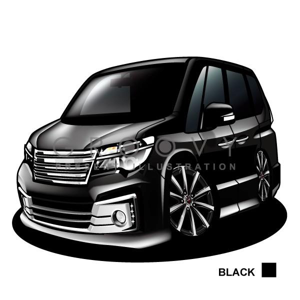 車好き プレゼント 日産 セレナ ライダー c26 後期 車 イラスト A4版