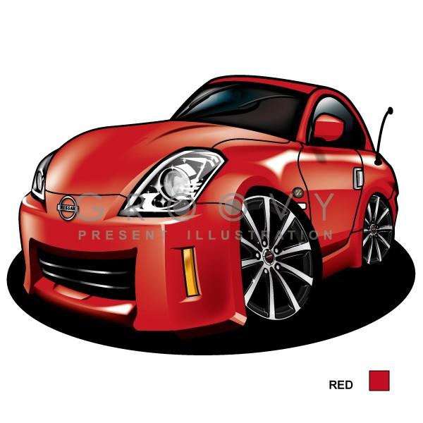 車好き プレゼント 日産 フェアレディ Z 33 ver2 車 ポスター
