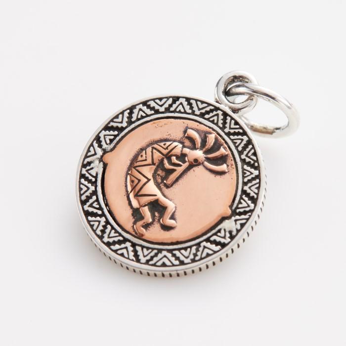 シルバー 925 ネックレス ペンダント トップ ヘッド ココペリ コイン