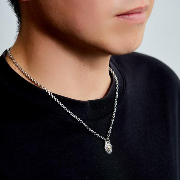 メダル型　ペンダントヘッド groovys_silver-022