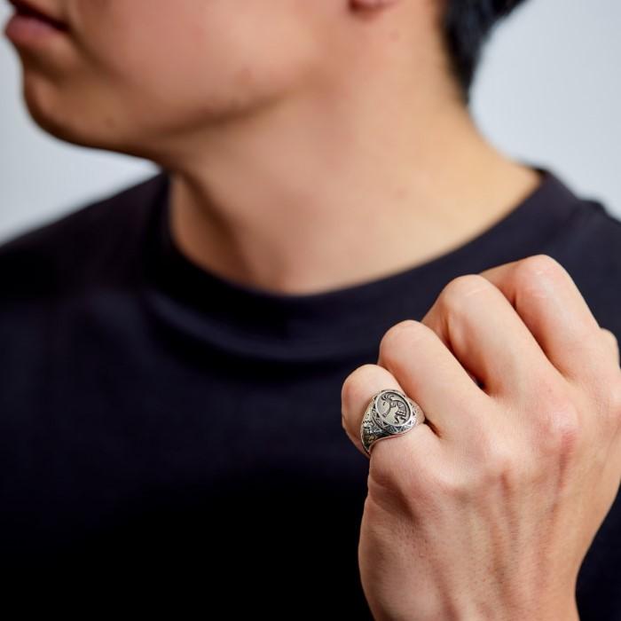 シルバー 925 リング 指輪 小さめ ココペリ 紋章 お守り 開運 金運 模様 フリーサイズ シンプル アクセサリー メンズ レディース good vibrations ブランド |  | 06