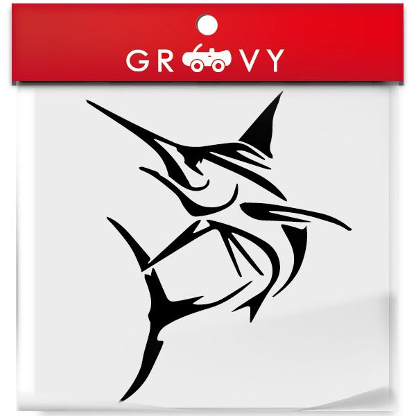 海 釣り ステッカー カジキ 魚 トローリング バス ルアー リール ロッド ライン シール 誕生日プレゼント