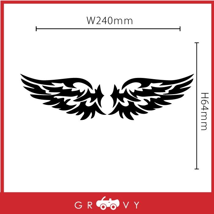 羽 翼 開運 お守り ステッカー 天使 かっこいい かわいい おしゃれ 車 ブランド アウトドア シール おもしろ グッズ Sticker 1210 車イラストの専門店 Groovy 通販 Yahoo ショッピング