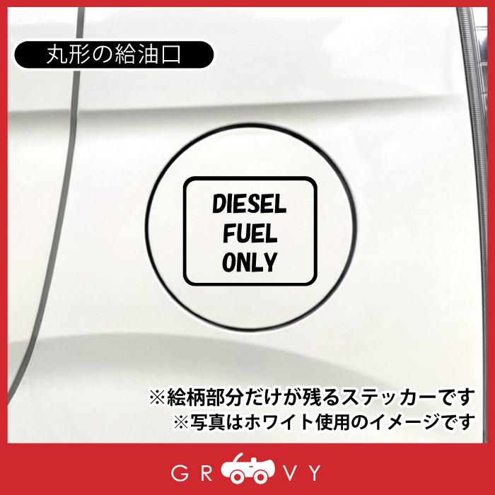 ディーゼル 軽油 車 ステッカー シール Diesel Fuel Only 英語 文字 四角 マーク 給油 給油口 ガソリン 間違い 注意 防止 かわいい おしゃれ ブランド グッズ Sticker 1414 車イラストの専門店 Groovy 通販 Yahoo ショッピング
