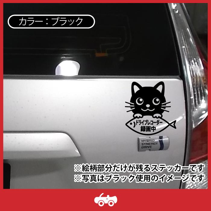 黒 猫 くろ クロ ネコ ミックス ドラレコ ドライブレコーダー 録画中