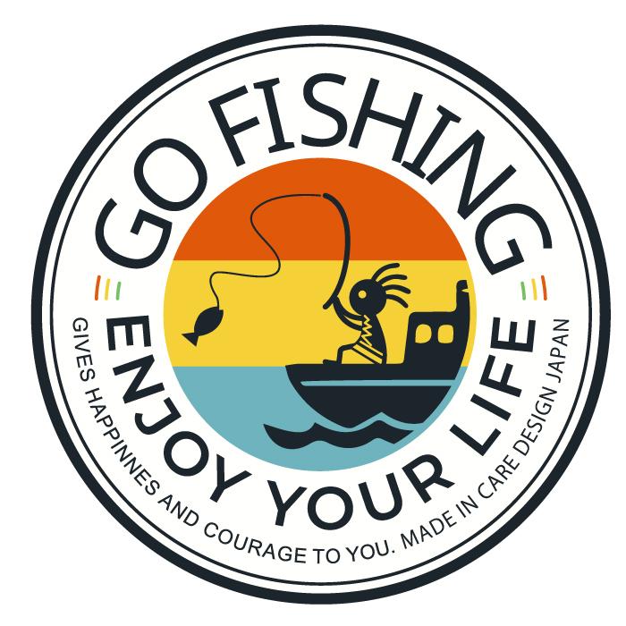 SDGs KOKOPELLI 海 釣り 好き ステッカー ココペリ GO FISHING 釣り人