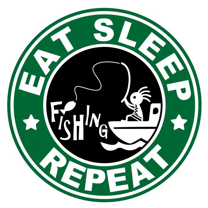 SDGs 海 釣り 好き KOKOPELLI ココペリ ステッカー EAT SLEEP FISHING