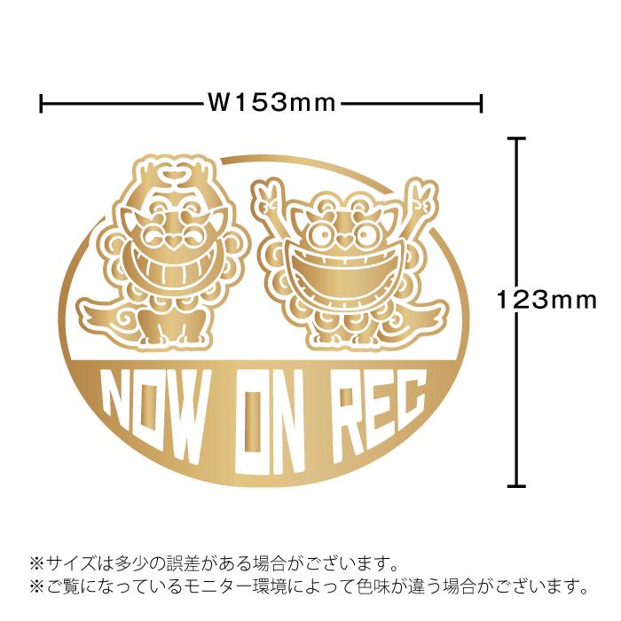SDGs 沖縄 シーサー 海 好き ステッカー 狛犬 NOW ON REC ドラレコ 車 
