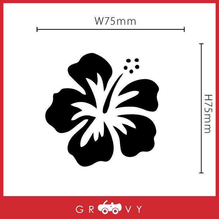ハイビスカス ステッカー ver2 左右 セット 沖縄 南国 沖スロ パチスロ
