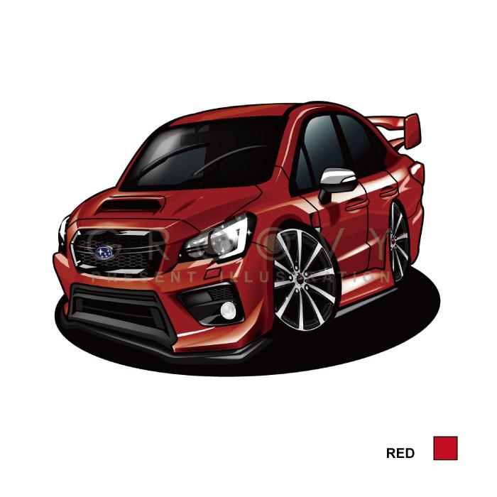 車好き プレゼント スバル WRX STI typeS後期 車 ポスター カレンダー