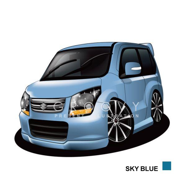 車好き プレゼント スズキ ワゴンr Mh23 車 イラスト 版高級フレーム グルービー Suzuki ステッカーも追加ok パーツ グッズ アクセサリー Suz Wagonr2 車イラストの専門店 Groovy 通販 Yahoo ショッピング