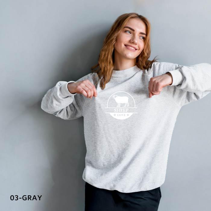 United Athle スウェット トレーナー ひつじ ヒツジ 羊 LOVE
