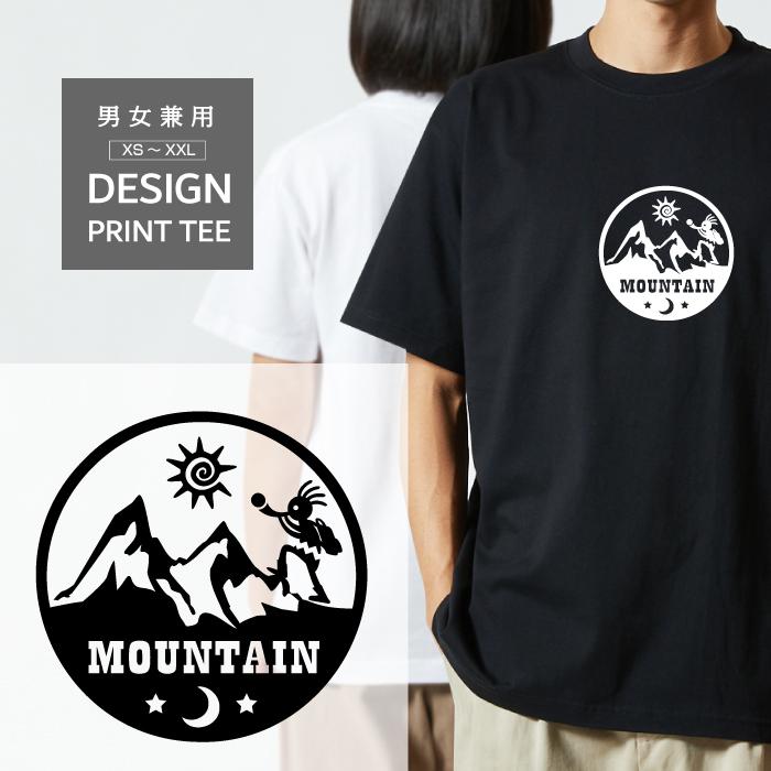 Tシャツ 半袖 アウトドア 登山 キャンプ ココペリ 開運 金運 メンズ